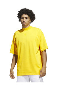 Bisiklet Yaka Düz Sarı Erkek T-shirt Ib9434 Hdn Travel Tee