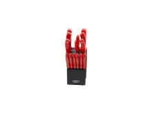 Oster 81011.14 Evansville 14 Piece Stainless Steel Cutlery Brown Set, Red Handle