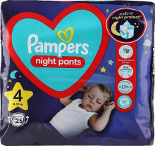 Windelhöschen für die Nacht Night Pants Größe 4 (9-15 kg) 25 St. - Pampers