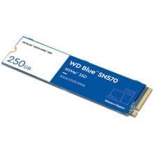 Купить внутренние твердотельные накопители (SSD) Western Digital: Western Digital Blue SN570 NVMe M.2 SSD, PCIe 3.0 M.2 Typ 2280 - 250 GB