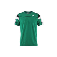 Мужские спортивные футболки мужская футболка спортивная зеленая с логотипом Kappa Banda Arar T-Shirt M 303WBS0-959