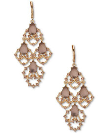 Купить серьги lonna & lilly: Gold-Tone Pavé & Stone Chandelier Earrings