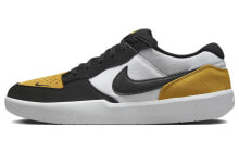 Nike SB Force 58 防滑轻便 低帮 板鞋 男女同款 黑白橙 / Кроссовки Nike SB Force 58 DV5477-700