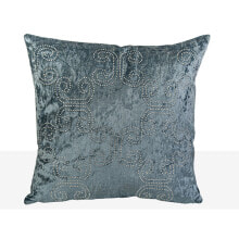 Cushion Romimex Dark blue 45 x 45 x 10 cm