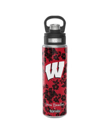 Vera Bradley x Tervis Tumbler Wisconsin Badgers 24 Oz Wide Mouth Bottle with Deluxe Lid