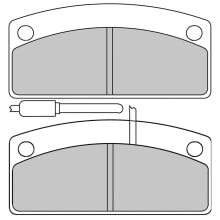 FERODO FDB2154P Platinum semi metallic brake pads