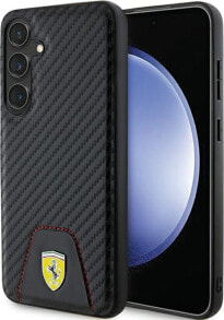 Ferrari Ferrari FEHCS24MN3PUK S24+ S926 czarny/black hardcase Carbon Stitched Bottom