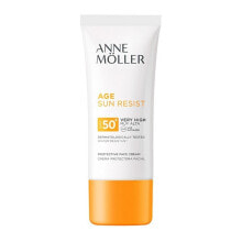 Средства для загара и защиты от солнца anne Moller Age Sun Resist Face Cream Spf50+ Антивозрастной солнцезащитный крем для лица 50 мл