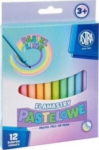 Astra Flamastry pastelowe CX 12 kolorów