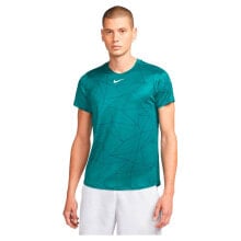 Мужские спортивные футболки NIKE Court Dri Fit Advantage Printed Short Sleeve T-Shirt