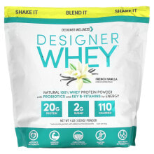 Designer Wellness, Designer Whey, натуральный порошок из 100% сывороточного протеина, изысканный шоколад, 1,82 кг (4 фунта)