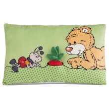 NICI Bear Mielo With 2-D Radish 43x25 cm Cushion