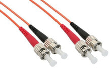 Кабели и разъемы для аудио- и видеотехники inLine 81503 волоконно-оптический кабель 3 m ST Оранжевый