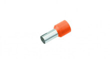 180952 - Pin terminal - Copper - Straight - Orange - Tin-plated copper - Polypropylene (PP)