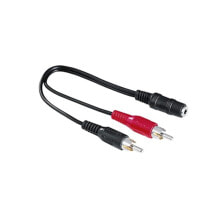 Hama 00305040 аудио кабель 3,5 мм 2 x RCA Черный