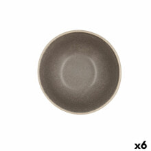 Bowl Bidasoa Gio 15 x 4 cm Ceramic Grey (6 Units)