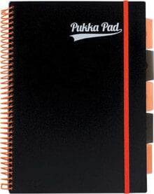 Pukka Pads KOŁOZESZYT PUKKA NEON A4 PROJECT BOOK POMARAŃCZOWY, KRATKA