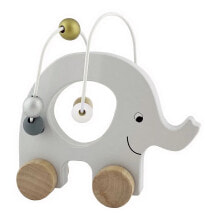 JABADABADO Pull Elephant With Abacus Silver