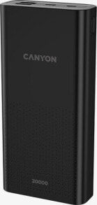 Купить внешние аккумуляторы и аксессуары CANYON: Powerbank Canyon PB-2001 20000mAh Czarny