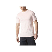 Мужские футболки Мужская спортивная футболка розовая Adidas Basic Tee
