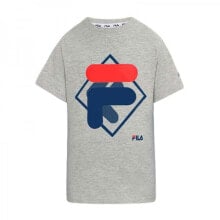 Child's Short Sleeve T-Shirt Fila FAT0340 80000 Grey