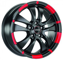 Колесный диск литой Ronal R59 jetblack matt-red rim 7.5x18 ET50 - LK5/108 ML76