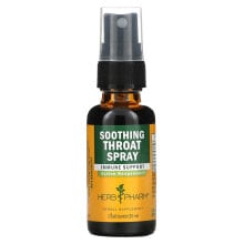 Растительные экстракты и настойки Herb Pharm, Soothing Throat Spray, 1 fl oz (30 ml)