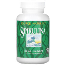 Водоросли source Naturals, Спирулина, 500 мг, 200 таблеток