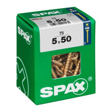 SPAX Yellox 5.0x50 mm Flat Head Wood Screw 75 Units