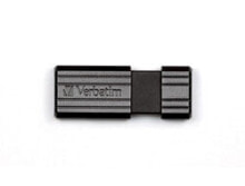 Купить uSB флеш-накопители Verbatim: Verbatim PinStripe - USB Drive 32 GB - Black - 32 GB - USB Type-A - 2.0 - 10 MB/s - Slide - Black