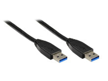 Alcasa USB A - USB A 3m M/M USB кабель 3.2 Gen 1 (3.1 Gen 1) Черный 2712-S03