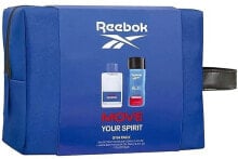 Reebok Move Your Spirit For Men - Duftset (Eau de Toilette 100ml + Duschgel 250ml + Kosmetiktasche 1 St.)