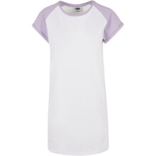 URBAN CLASSICS Contrast Raglan Short Sleeve Dress