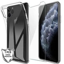 MC IPhone 11 Pro Max silicone + 2.5D tempered glass phone case