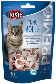 Лакомства для кошек trixie Snacks PREMIO &quot;rolls with tuna&quot;, 50 g