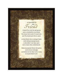 Купить предметы интерьера Dexsa: Prayer My Friend Wood Frame Plaque with Easel, 6.5" x 8.5"