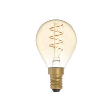 CREATIVE CABLES 2.5W 1800K gold carbon line led bulb curved filament with spiral mini globe