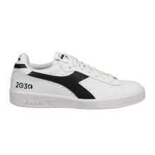 Купить белые мужские кроссовки Diadora: Diadora Game L Low 2030 Lace Up Mens White Sneakers Casual Shoes 178745-C0351