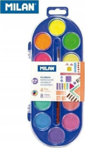 Детские краски для рисования milan Farby akwarelowe 12 kolorów MILAN