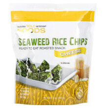 California Gold Nutrition, Рисовые чипсы с водорослями со вкусом васаби, 60 г (2 унции)