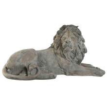 Decorative Figure Home ESPRIT Grey Lion 80 x 36 x 39 cm