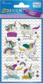 Наклейки для детского творчества avery Zweckform Paper stickers - Unicorns