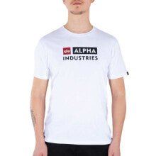 ALPHA INDUSTRIES Block-Logo Short Sleeve T-Shirt