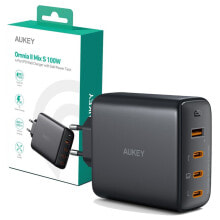 Купить зарядные устройства для смартфонов AUKEY: Зарядное устройство AUKEY PA-B7S Чёрное 100 W