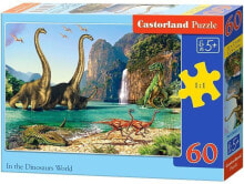Пазл для детей "В мире динозавров" 60 элементов от Castorland купить онлайн