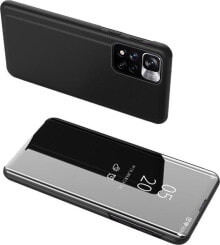 Hurtel Clear View Case futerał etui z klapką Realme 9 Pro + (9 Pro Plus) czarny