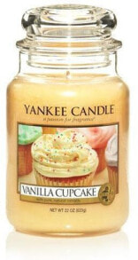 Декоративные свечи yankee Candle Vanilla Cupcake Large Jar Scented Candle Ароматическая свеча с ароматом ванильного пирога  623 г