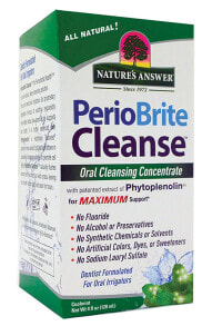 Витамины и БАДы для глаз nature's Answer PerioBrite Cleanse Oral Cleansing Concentrate Coolmint -- Концентрат для очищения полости рта с мятой--120 мл