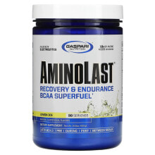 Аминокислоты gaspari Nutrition, Aminolast, Recovery & Endurance BCAA Superfuel, Lemon Ice, 14.8 oz (420 g)
