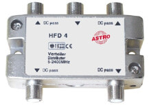 Телевизионные антенны astro HFD 4 Кабельный разветвитель Серебристый 00414400